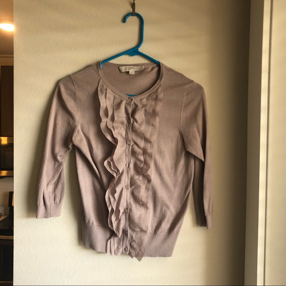 LOFT MAUVE SWEATER